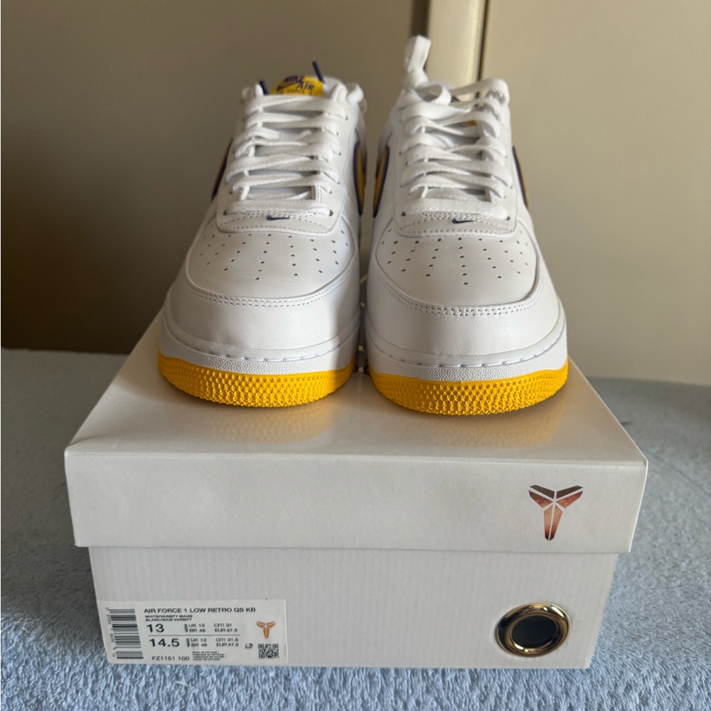 Nike Air Force 1 Low White and Yellow